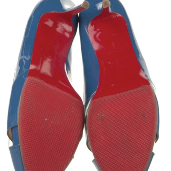 Christian Louboutin Patent Leather Pumps - 39.5 -Blue - Picture 3 of 3